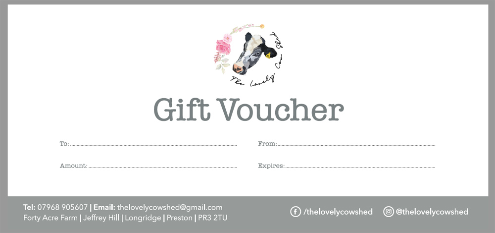 The Lovely Cow Shed - Gift Voucher
