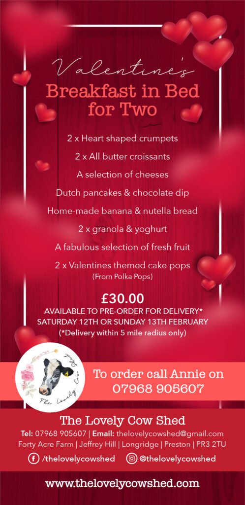 Valentines Day at The Lovely Cow Shed