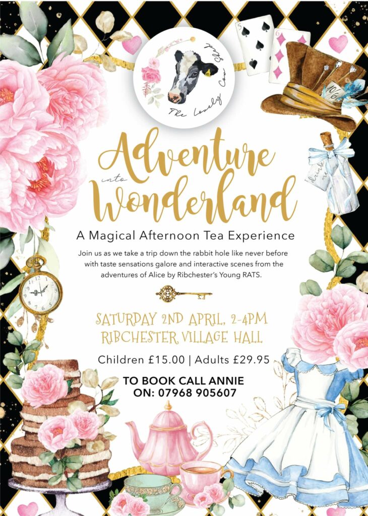 The Lovely Cowshed - Alice In Wonderland Day Magical Afternoon Tea