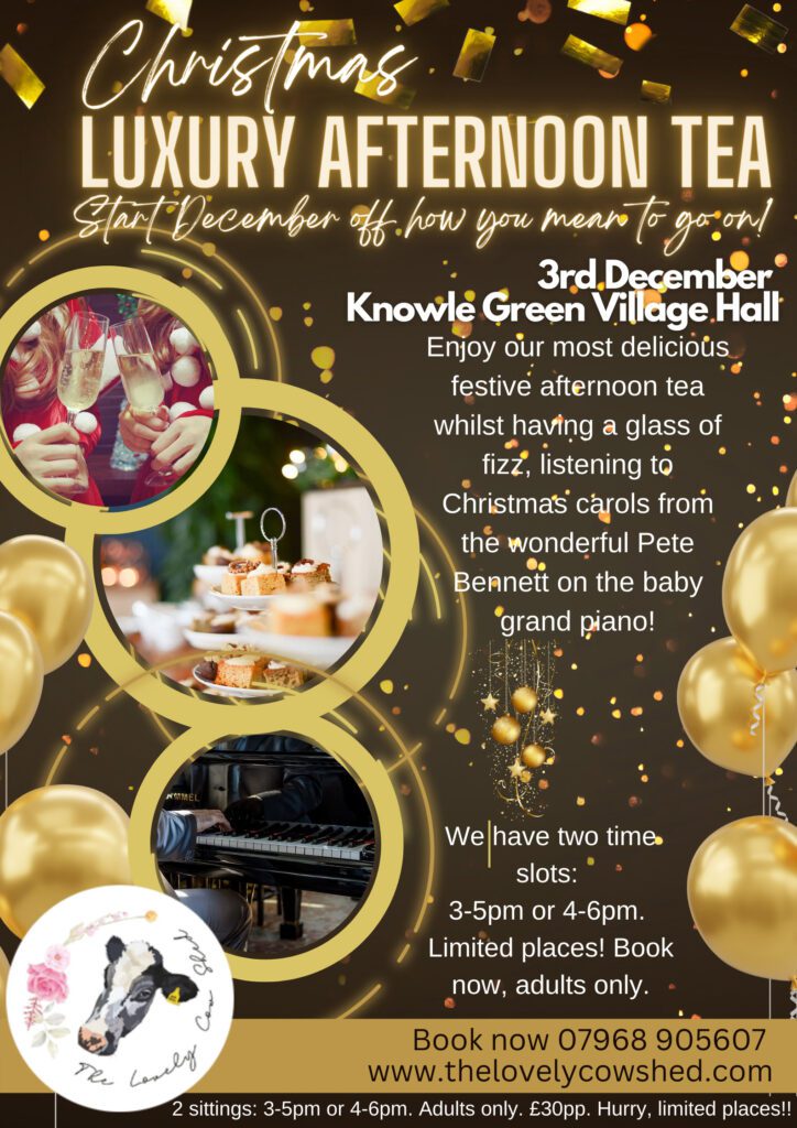 The Lovely Cow Shed - Christmas Luxury Afternoon Tea