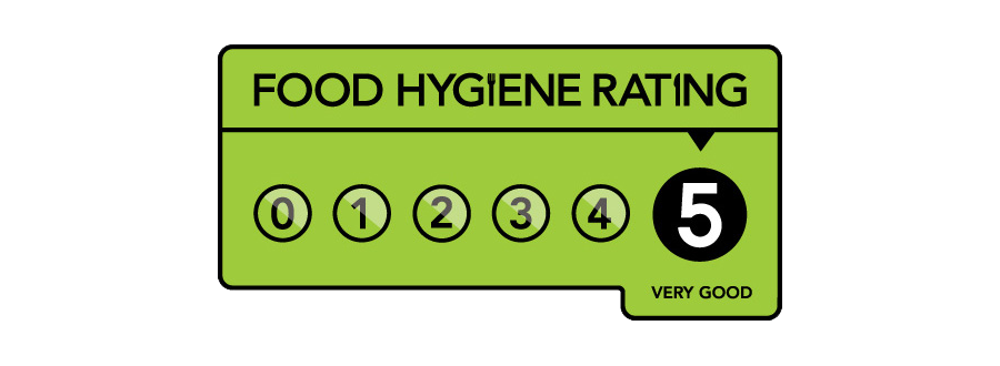 5 star Food Hygiene Rating for The Lovely Cowshed