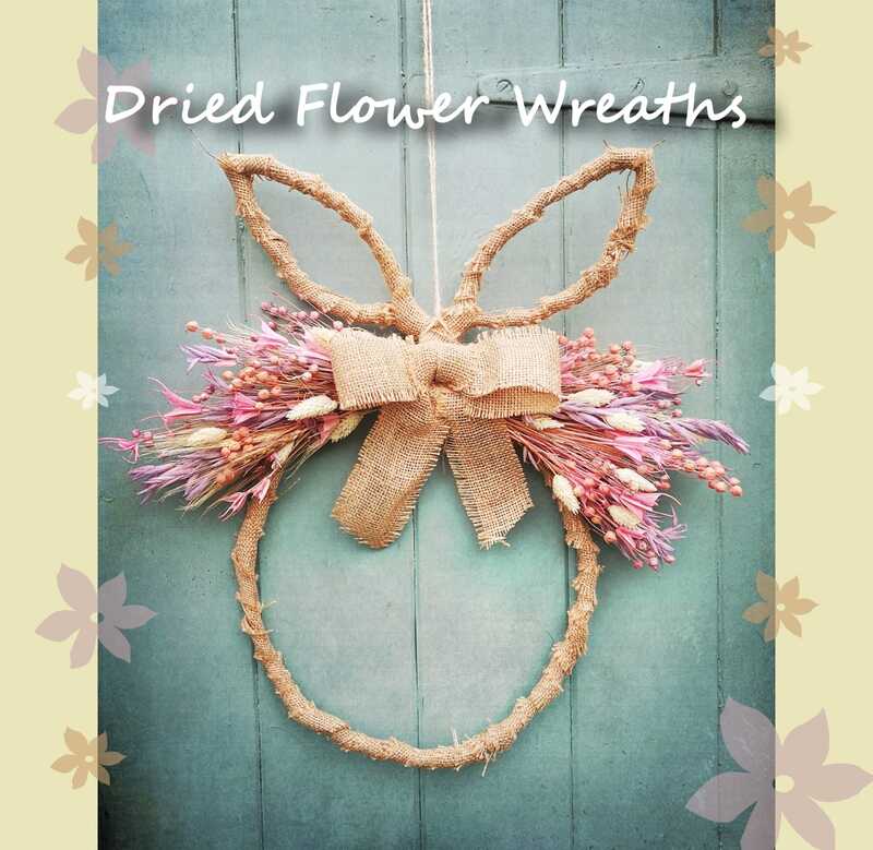 Dried Flower Wreaths At The Lovely Cow Shed